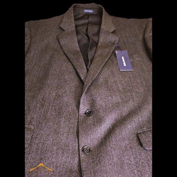 Stafford Sport Coat - 50R, 100% Merino Wool, Black Tweed, NWT - Picture 5 of 14